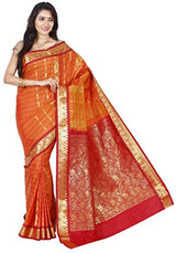 RRs Women's kanchipuram Sumanjali Pattu Saree handloom saree (SBB002 GOLD MUSTARD)