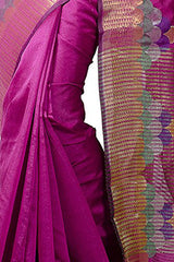 Chandrakala Women's Banarasi Cotton Silk Saree(Pink)