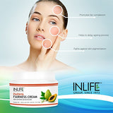 INLIFE Natural Papaya Fairness Moisturizer Cream (100 gm) Paraben Free Cosmetic For Skin Whitening, Ageing, Wrinkles, Blemish, Tightening and Black Spots