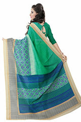 Glory Sarees Women's Bhagalpuri Art Silk Saree(vnart24_green)