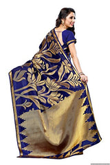 Mimosa Women'S Art Fancy Silk saree ,Kanchipuram Style,Color: Navy(3216-163-NAVY)
