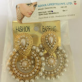 Dancing Girl 4 Colour Combo Pearl Earring : White, Black, Blue, Pink Baea0332C4 For Women