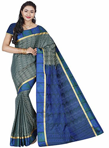 RRs kanchipuram Art silk Powerloom Saree (PMB001-GREY)