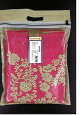 Manvaa Women's Silk Dress Material (SMFDG5307_Pink_Free Size)