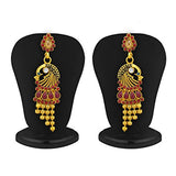 Sukkhi Beguiling 5 Strings Gold Plated Peacock Antique Necklace Set for Women