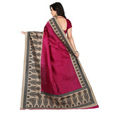 e-VASTRAM Women's Mysore Art Silk Saree (NS8A_Pink)