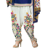 AngelFab Women's Cotton Dress Material(BLUE_WHITE_Blue_Free Size)