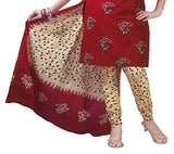Angelfab Women's Cotton Dress Material (SUM814_red)
