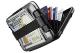 Sharkk RFID Protected Aluminum Wallet with Cash Band Rugged Waterproof Wallet