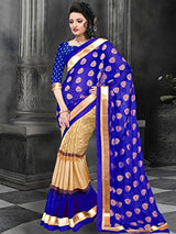Trendz Cotton Silk saree(TZ_Nakshtra_Blue)