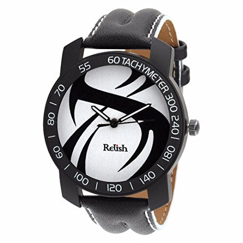 Relish-561 Stylish Black Case Analog Watches for Mens & Boys