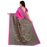 e-VASTRAM Womens Art Mysore Printed Silk(NS5D_Pink)