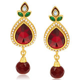 Sukkhi Glittery Four Strings Gold Plated Necklace Set for Women