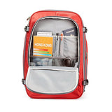 AmazonBasics Carry-On Travel Backpack, Red