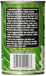 Native Forest Organic Premium Coconut Cream, Unsweetened, 5.4 Ounce (Pack of 12)