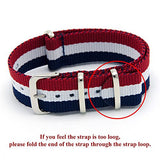 CIVO Armbanduhr BANDS NATO Premium Ballistic Nylon Uhrenarmband Edelstahl Schnalle 18 mm 20 mm 22 mm mit Top SPRING BAR Werkzeug und 4 Spring Bars Bonus