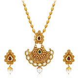 Sukkhi Wavy Gold Plated Kundan Set of 2 Necklace Set Combo For Women
