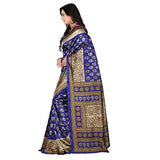 Trendz Bhagalpuri Cotton Silk Saree(TZ_Kasturi_Blue)
