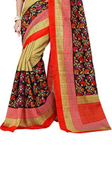 Trendz Women's Cotton Silk Saree (TZ_Daisy_Multi_Free Size)