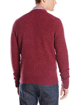 Original Penguin Men's P55 Lambswool V-Neck Sweater, Amaranth, Small