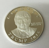 Donald Trump 2016 Silver Plated Presidential Liberty Replica Coin