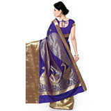 Varkala Silk Sarees Women's Art Silk Paithani Saree(JB5004RBV_Blue &amp; Violet)