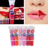 Set of 6pcs Charming Long Lasting Lip Peel Off Liquid Lip Gloss Waterproof Lipstick