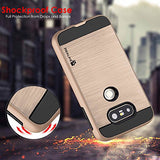 LG G5 Cover, REALIKE&trade; Premium {Imported} Shock Proof Protective Dual Layer Case for LG G5 (Simply Fit Series) - (Gold)