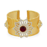 Sukkhi Fashionable Gold Plated AD Kada For Women
