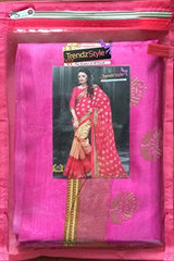Trendz Cotton Silk saree(TZ_Nakshtra_Pink)