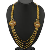Sukkhi Beguiling 5 Strings Gold Plated Peacock Antique Necklace Set for Women