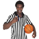 Crown Sporting Goods Men's Official Striped Referee/Umpire Jersey