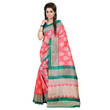 Glory Sarees Women's Bhagalpuri Art Cotton Saree(vnart26_pink)