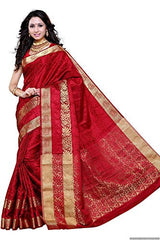 Mimosa Women's Artificial Silk Saree kanchipuram Uppada style, color :Maroon(3276-2092-SD-MRN)