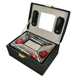Clearance Sale - Travel Friendly Jewellery Box cum Organizer - Black (JB-001184-BK)