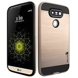 LG G5 Cover, REALIKE&trade; Premium {Imported} Shock Proof Protective Dual Layer Case for LG G5 (Simply Fit Series) - (Gold)