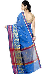 Chandrakala Women's Blue Banarasi Art Silk Saree