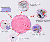 Purple Colour Makeup Cosmetic Organiser Storage Case Box 360 Degree Rotating Revolving. Gift for girl woman female sister wife