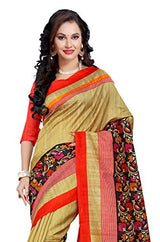 Trendz Women's Cotton Silk Saree (TZ_Daisy_Multi_Free Size)