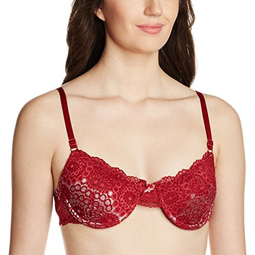 Lovable Minimiser Underwired Bra (L5811_Red_34C)