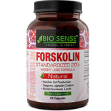 Natural Fat Burner - Pure Forskolin Extract Diet Pills - Best Weight Loss + Appetite Suppressant that Works - Get Thin with 250 mg Capsules of Coleus Forskohlii Root - Lose Weight Fast - Bio Sense