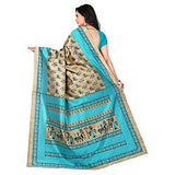 e-VASTRAM Womens Art Mysore Printed Silk(NS10B_Green)