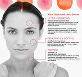 Alina Skin Care Pure & Pristine Hyaluronic Acid Serum with Multiple Moisturizers for Maximum Hydration and Clinically Studied Soothing/Calming Actives, 1.0 Ounce