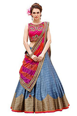 Royal Export Women's Skyblue Wedding Lehenga Choli...