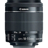 Canon EOS Rebel T5 DSLR Digital Camera & EF-S 18-55mm f/3.5-5.6 IS Lens + 2x telephoto Lens + 58mm Wide Angle Lens + Flash + 59-Inch Tripod + UV Filter Kit + 24GB SDHC card + Accessory Bundle