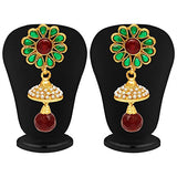 Sukkhi Eye-Catchy Peacock Four Strings Gold Plated Necklace Set for Women