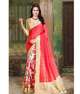 Trendz Women's Cotton Silk Saree (TZ_Sanskruti_Red)