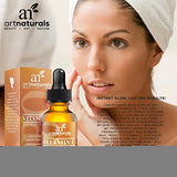 ArtNaturals Anti-Aging Vitamin-C Serum with Hyaluronic Acid & Vit E - Wrinkle Repairs Dark Circles, Fades Age Spots & Sun Damage - Enhanced 20% Top Vitamin C Super Strength - Organic Ingredients, 1 Oz