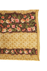 Livie Women's Georgette Sarees Party Wear/Fancy Georgette Sarees/Printed Georgette Sarees - Peanut Brown &amp; Mocha Brown