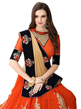 Panchratna Women's Faux Georgette Saree